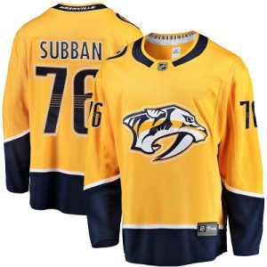 Herren Nashville Predators Eishockey Trikot P.K Subban #76 Breakaway Gold Fanatics Branded Heim